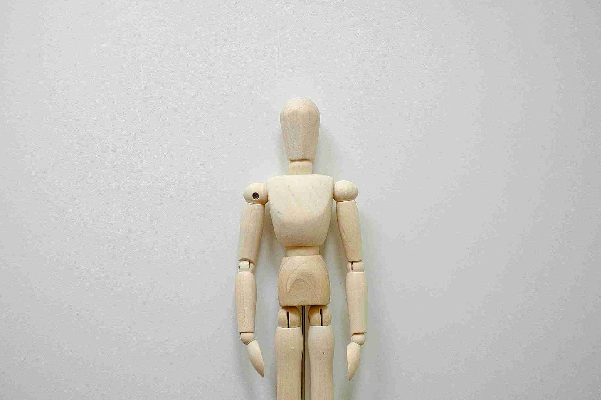Wooden mannequin